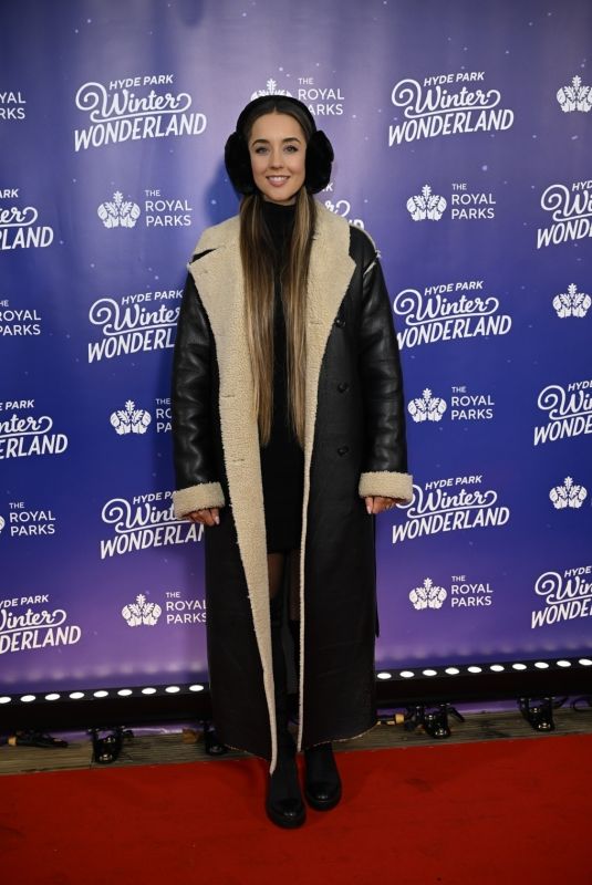EMILY ANDRE at Hyde Park Winter Wonderland Preview Night 2024 in London 11/20/2024
