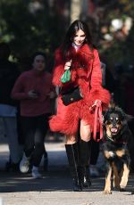 EMILY RATAJKOWSKI on a Dog Walk in New York 11/09/2024