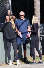 EMMA KROKDAL and Dolph Lundgren Arrives at a Gym in Venice Beach 11/08/2024