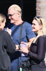 EMMA KROKDAL and Dolph Lundgren Arrives at a Gym in Venice Beach 11/08/2024