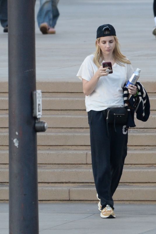 EMMA ROBERTS Arrives at Front Row Card Show in Los Angeles 11/24/2024