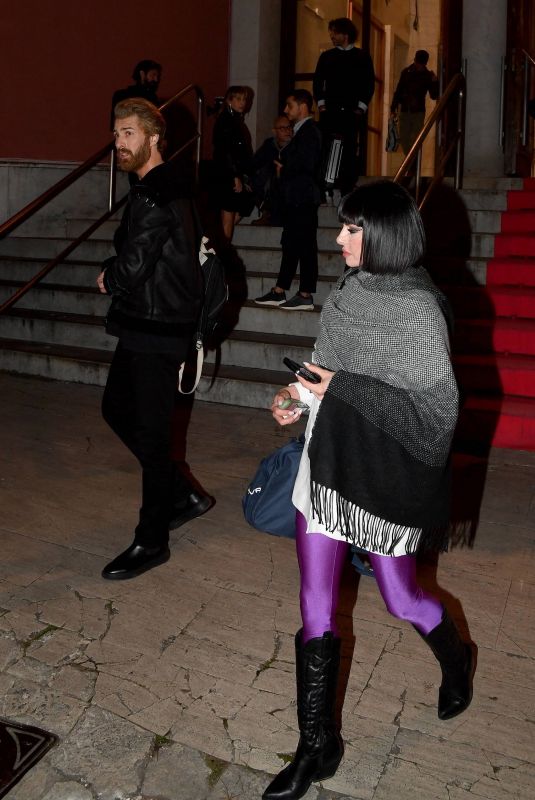 ERICA MARTINELLI Leaves Dancing with the Stars Italy at Rai Studios in Rome 11/02/2024