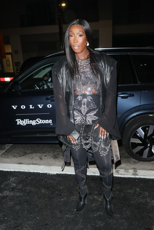 EUNICE OLUMIDE Arrives at Rolling Stone UK Awards at Roundhouse in London 11/28/2024