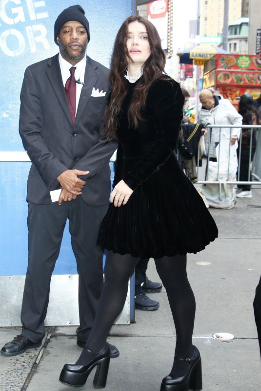 EVE HEWSON Arrives at Good Morning America in New York 11/11/2024