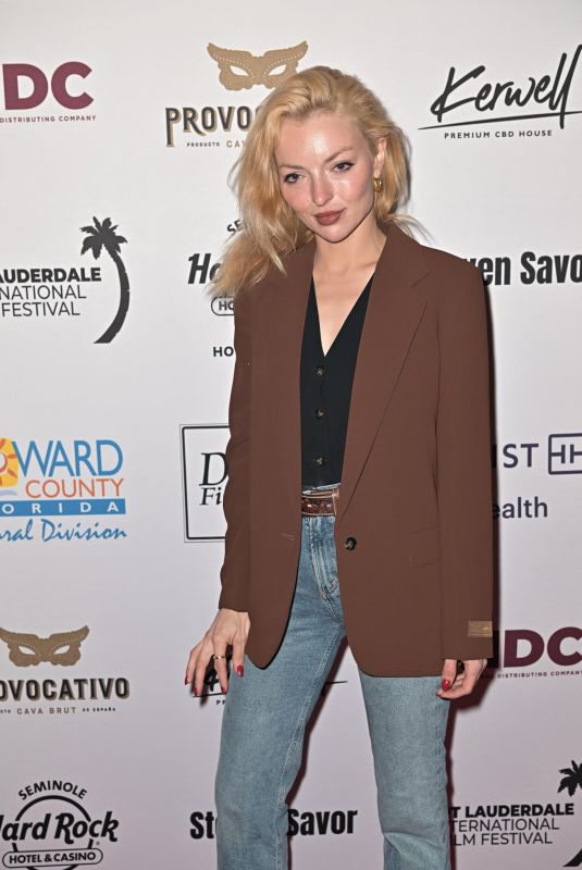 FRANCESCA EASTWOOD at Queen of the Ring Premiere at 39th Annual Fort Lauderdale International Film Festival 11/08/2024