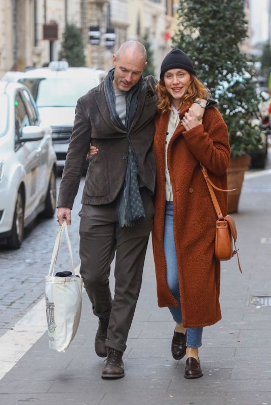 GABRIELLA PESSION and Richard Flood Out in Rome 11/17/2024