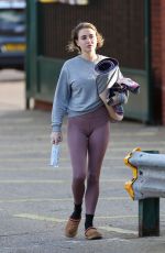 GEORGIA HARRISON Goes Makeup-free as She Leaves Pilates Class in Wpping 11/12/2024