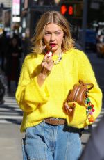 GIGI HADID at a Photoshoot in New York City 11/13/2024