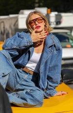 GIGI HADID at a Photoshoot in New York City 11/13/2024