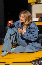 GIGI HADID at a Photoshoot in New York City 11/13/2024