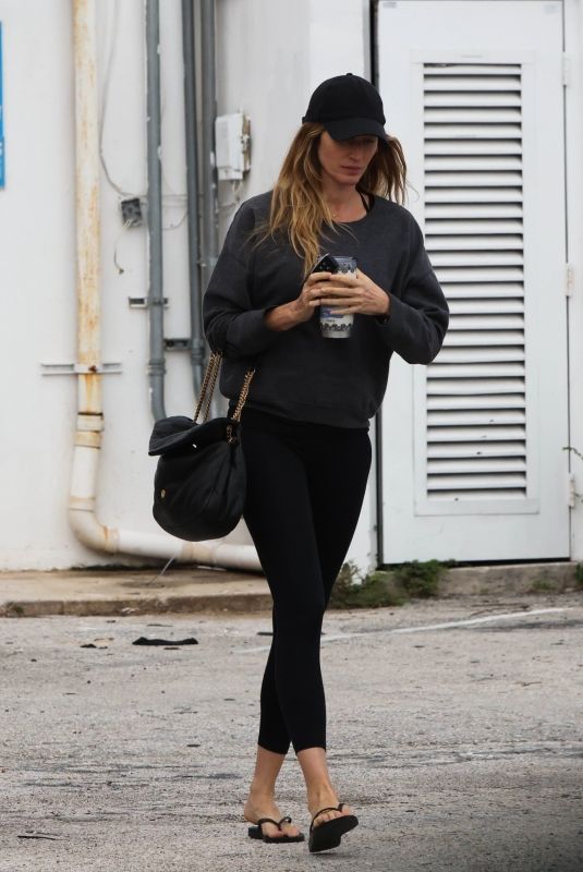 GISELE BUNDCHEN Leaves Pilates Class in Miami 11/18/2024