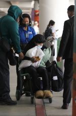 GLORILLA in a Wheelchair Arrives at LAX Airport 11/11/2024