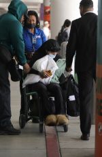 GLORILLA in a Wheelchair Arrives at LAX Airport 11/11/2024