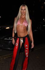 GRACE JACKSON Arrives at Nauge Halloween Party in Manchester 11/03/2024