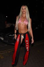 GRACE JACKSON Arrives at Nauge Halloween Party in Manchester 11/03/2024