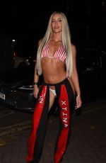 GRACE JACKSON Arrives at Nauge Halloween Party in Manchester 11/03/2024