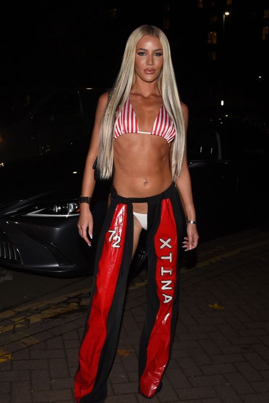 GRACE JACKSON Arrives at Nauge Halloween Party in Manchester 11/03/2024