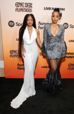 HALLE and CHLOE BAILEY at 3rd Annual Give Her FlowHERS Awards Gala in Los Angeles 11/08/2024