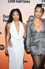 HALLE and CHLOE BAILEY at 3rd Annual Give Her FlowHERS Awards Gala in Los Angeles 11/08/2024