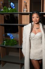 HALLE BAILEY at Evian x Humanrace by Pharrell Williams Launch Dinner in Los Angeles 11/12/2024