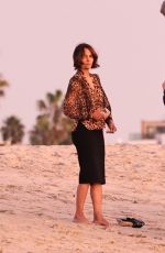 HALLE BERRY on the Set of Crime 101 on Venice Beach 11/06/2024