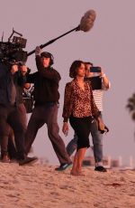 HALLE BERRY on the Set of Crime 101 on Venice Beach 11/06/2024