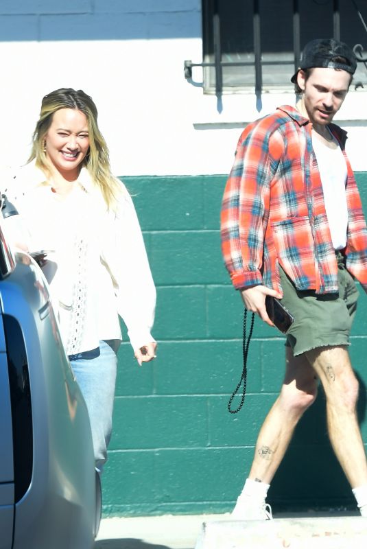 HILARY DUFF and Matthew Koma Leaves a Studio in Los Angeles 11/18/2024