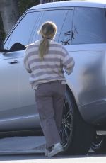 HILARY DUFF Leaves Target in Los Angeles 11/14/2024