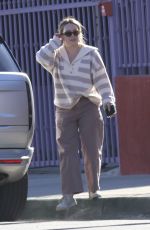 HILARY DUFF Leaves Target in Los Angeles 11/14/2024