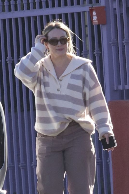 HILARY DUFF Leaves Target in Los Angeles 11/14/2024