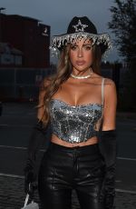 HOLLY HAGAN Arrives at Nuage Halloween Party in Manchester 11/03/2024
