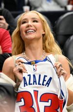 IGGY AZALEA at Chicago Bulls vs Detroit Pistons Game in Detroit 11/18/2024