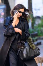 IRINA SHAYK in All Black Out Running Errands in New York 11/06/2024