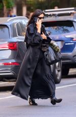 IRINA SHAYK in All Black Out Running Errands in New York 11/06/2024