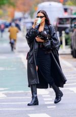 IRINA SHAYK Out weith Her Dog in New York City 11/20/2024