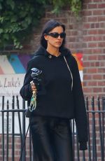 IRINA SHAYK Out with Her Dog Peanut in New York City 11/07/2024