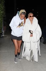 JADA PINKETT SMITH Out for Dinner with Willow and Trey Smith at Giorgio Baldi 11/22/2024