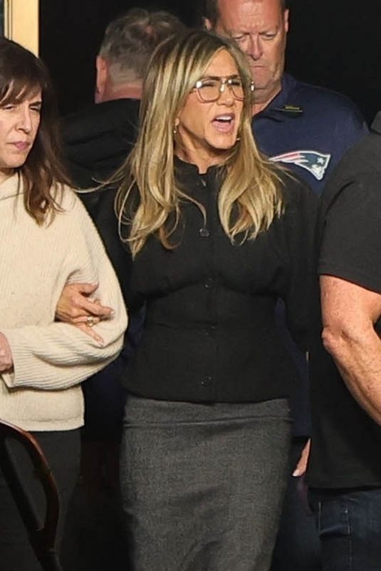 JENNIFER ANISTON with The Morning Show Dad, Jeremy Irons in Los Angeles 11/12/2024