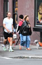 JENNIFER ESPOSITO and Jesper Vesterstrom Out with Their Dogs in New York 10/31/2024