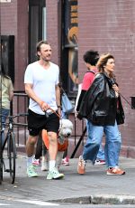 JENNIFER ESPOSITO and Jesper Vesterstrom Out with Their Dogs in New York 10/31/2024