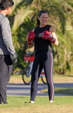 JENNIFER GARNER Does Some Boxing on the Set of The Last Thing He Told Me 11/14/2024