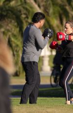 JENNIFER GARNER Does Some Boxing on the Set of The Last Thing He Told Me 11/14/2024