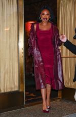 JENNIFER HUDSON Leaves Radio City Music Hall in New York 11/27/2024