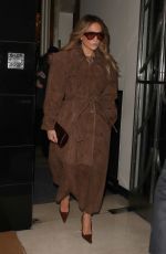 JENNIFER LOPEZ Out for Dinner at at Claridge