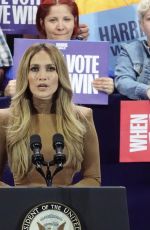 JENNIFER LOPEZ Speak at Kamala Harris Rally in Las Vegas 10/31/2024