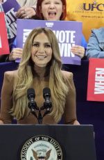 JENNIFER LOPEZ Speak at Kamala Harris Rally in Las Vegas 10/31/2024