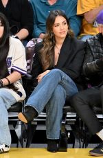 JESSICA ALBA and Cash Warren at NBA Game Between L.A. Lakers and Toronto Raptors in Los Angeles 11/10/2024