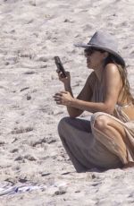JESSICA ALBA in Bikini at a Beach in Mexico 11/26/2024