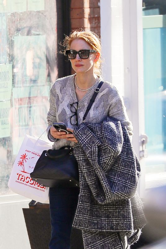 JESSICA CHASTAIN Out and About in New York 11/05/2024