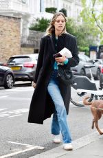 JESSICA CLARKE Out with Her Dog in Notting Hill 11/14/2024